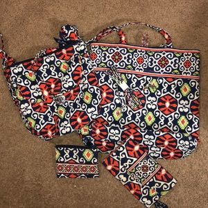 Vera Bradley crossbody ,wallet,tote &change purse